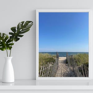 Impression de photographie de plage de Cape Cod : vue côtière sur l'océan (téléchargement numérique)