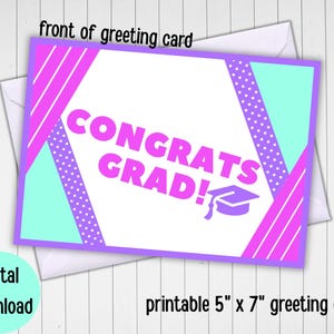 Cartão de formatura ColorBlock, Cartões de Feliz Correio, Cartão de felicitações de formatura, Cartões-postais, Feliz Correio, Pacote de Cuidados, Presente de formatura exclusivo