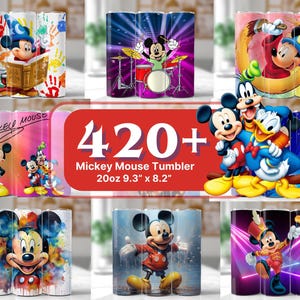 420+ Mickey Mouse Tumbler Wrap Bundle, 20 oz Mickey Sublimation Designs, Minnie Tumbler PNG, Cartoon Tumbler Wrap PNG, Kids Tumbler Wrap