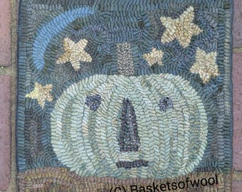 Primitive Rug Hooking Pattern-Jack at Night