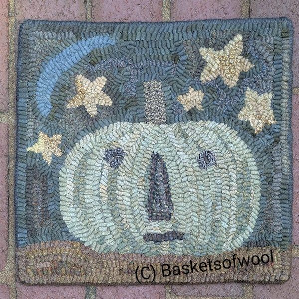 Primitive Rug Hooking Pattern-Jack at Night