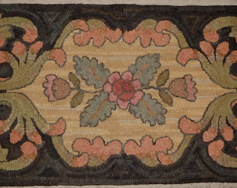 Primitive Rug Hooking Pattern~Antique Primitive Scrolls
