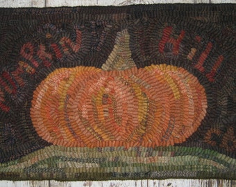 Primitive Rug Hooking Pattern-Pumpkin Hill