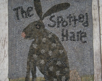 Primitive Rug Hooking Pattern~Spotted Hare