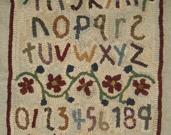 Primitive Rug Hooking Pattern-Simple Sampler