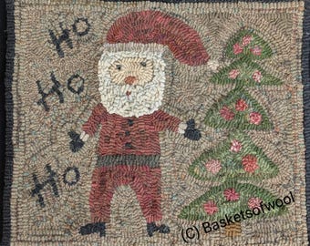 Rug Hooking Pattern-Ho Ho Ho