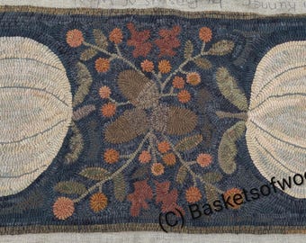Rug Hooking Pattern-Pumpkin Runner