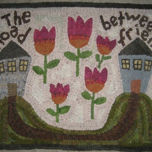 Primitive Rug Hooking Pattern~The Road