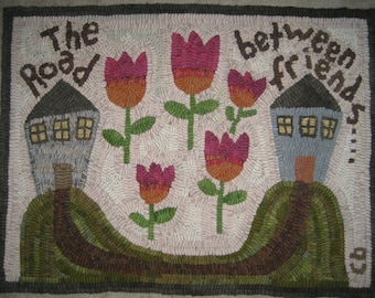 Primitive Rug Hooking Pattern~The Road