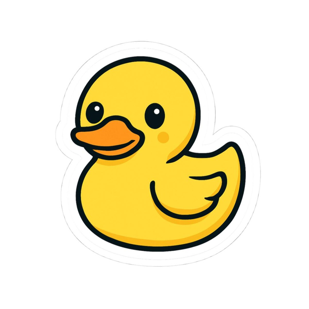 Ducky Sticker Rubber Ducky Sticker, Journals, Laptops, Water Bottles, Party Favors ...