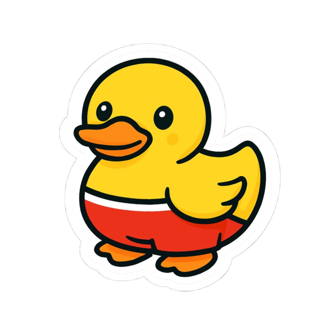 Swim Trunks Sticker Swim Trunks Rubber Ducky Sticker | Fun Decor, Laptop Stickers, Kids ...