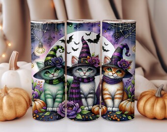 Lot De 2 Sweats Halloween Femme – Motif Chat Noir, Citrouille, Lune – 70% Coton, Manches Longues, Col Rond