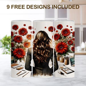 Secretary Tumbler Wrap, Office Squad Sublimation Design, Assistant 20oz Tumbler, Coworker Tumbler Digital Design, Administrative Gifts
