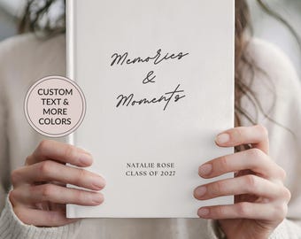 Personalized Graduation Journal Senior Year Custom Name Memory Notebook, Class of 2027 College Graduate Student Gift, A New Chapter Begins