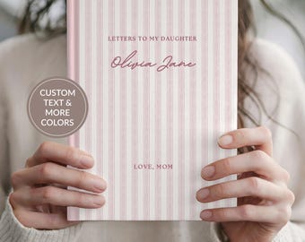 Letters to my Daughter Personalized Journal Granddaughter Baby Girl, Memory Custom Name Notebook, Baby Shower Gifts for New Mom Dad Parents