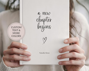 Personalized New Chapter Journal, Coworker Farewell, Teacher Retirement, Custom Name Notebook, Next Chapter Job Graduation Baby Shower Gifts