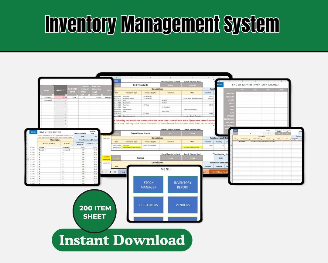 Excel Inventory Management Template | Small Business Stock Tracker ...