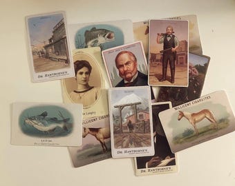 Réplicas de tarjetas coleccionables del siglo XIX