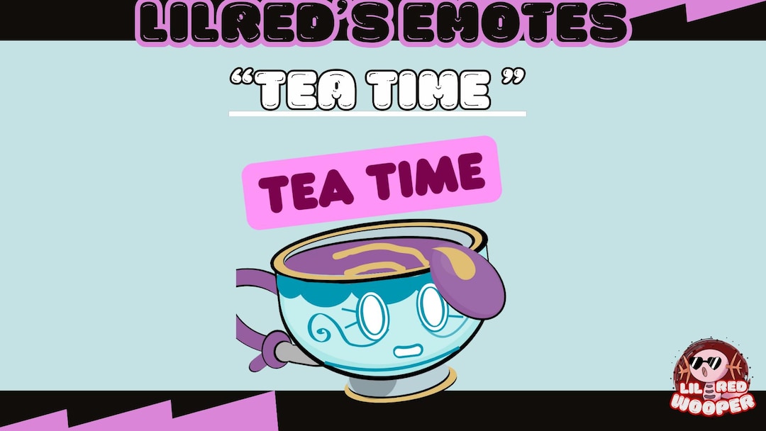 Tea Time Sinistea Twitch Emote: Spill the Tea - Etsy
