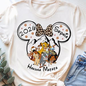 Hakuna Matata Shirt, Family Vacation, Custom Animal Kingdom 2026, Disney Lion King, Animal Kingdom Hakuna Matata, Disney Animal Kingdom Tee