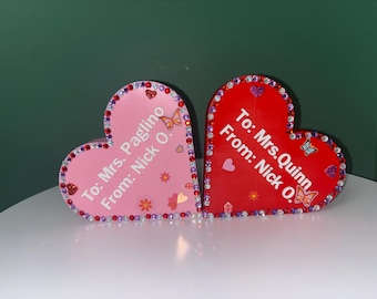 Cajas personalizadas en forma de corazón
