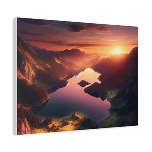 Scenic Landscape Canvas Print, Stunning Art for Home Decor, Wall Art, Nature Lover Gift, Sunset Artwork, Gift for Any Occasion