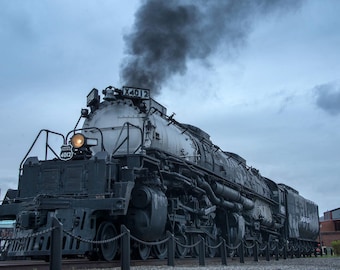 Union Pacific Big Boy 4012 Steam Locomotive Print, Pennsylvania Train Photography, Industrial Wall Decor, American Heritage Statement Piece