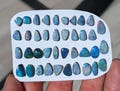 1 Piece AUS Opal (Coober Pedy) Doublets Freeform Flat Back Gemstone Cabochon gem for rings, wire wrapping, pendant, macrame jewelry supplies product logo