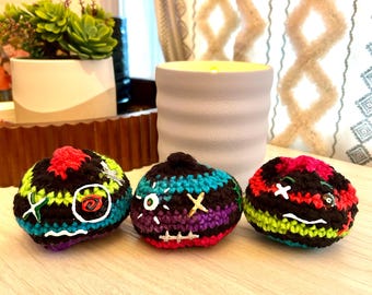 Chaos Dumpling Crochet Plush | Mystery Goblin Friend, Handmade Collectible Yarn Toy