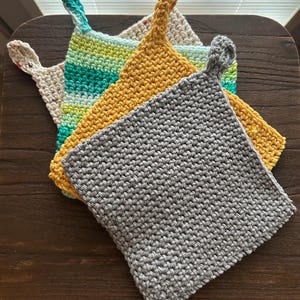 Handmade Double-Thick Crochet Pot Holder / Hot Pad