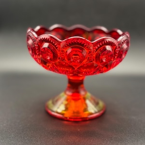 Vintage L.E. Smith Moon and Stars Compote