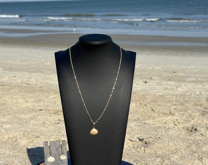 18" 14K Gold over Sterling Silver Twist Chain matching earrings.