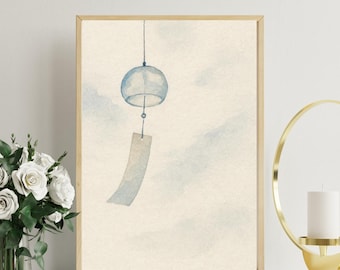 Minimalistischer Zen-Kunstdruck aus Japan