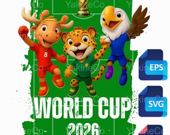 World Cup 2026 SVG Cut Files ( Svg, Eps, Png), Soccer T-Shirt Design
