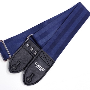 Navy Recycled Seat Belt Guitar Strap - Vegan Eco Friendly Guitar Strap
