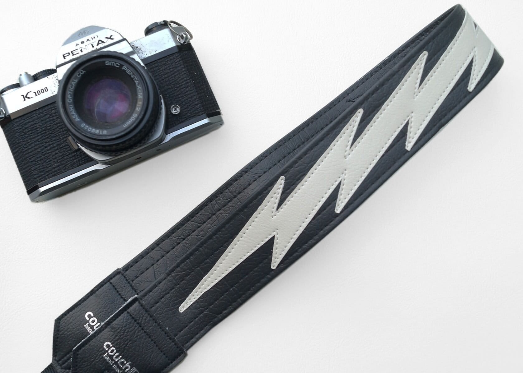Custom Megabolt Camera Strap Lightning Bolt Perfection - You Choose Your Colors