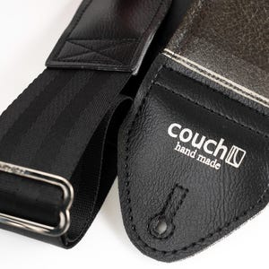 Correa acolchada extra ancha para guitarra y bajo de 3 pulgadas, color marrón y blanco, 1977 imagen 4