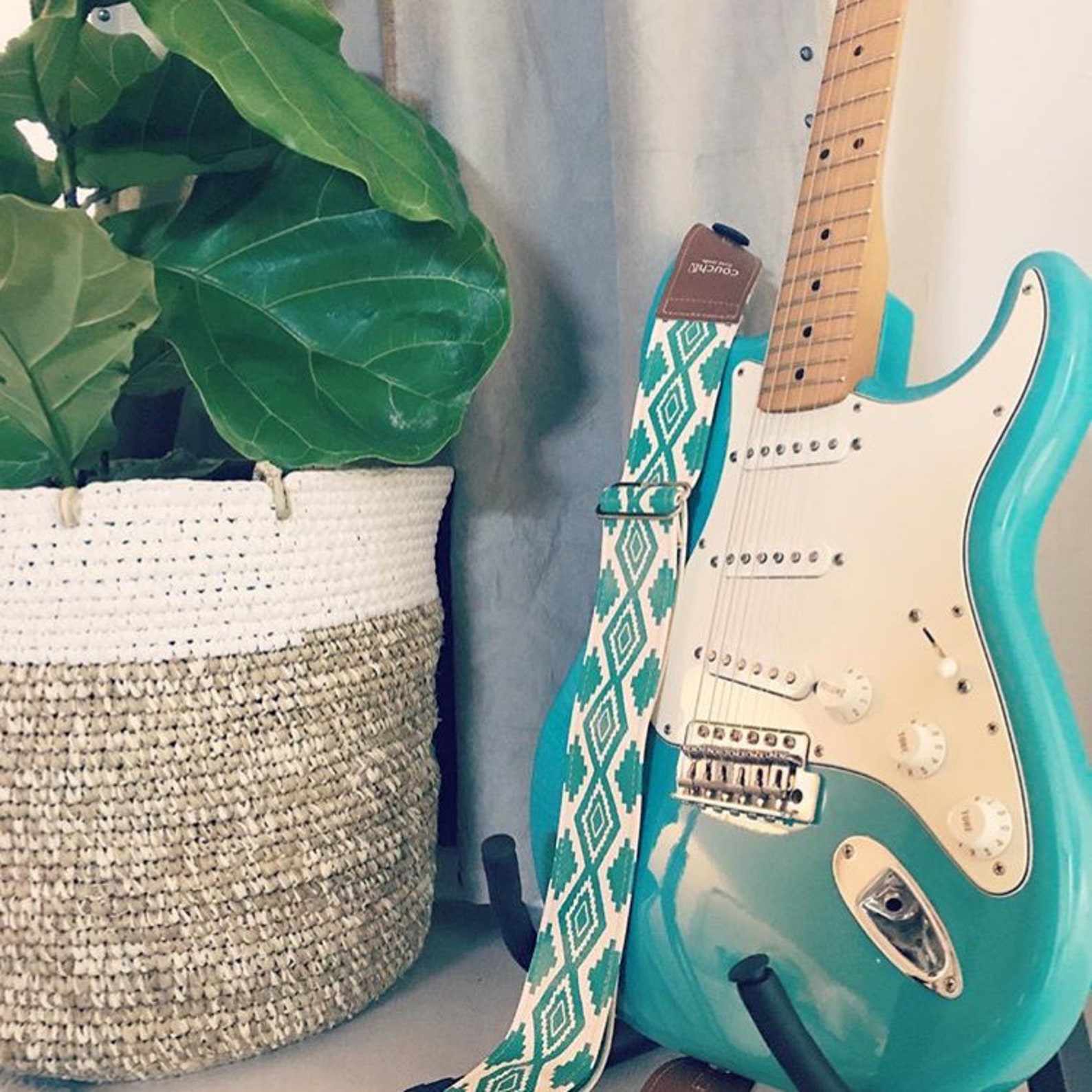 Southwestern Navajo Print Native American Guitar Strap Etsy