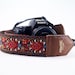Buckskin Hendrix Hippie Camera Strap With Recycled Seatbelt and Vegan Leather