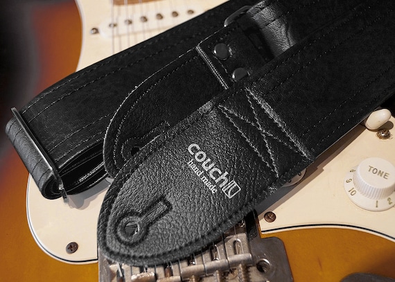 The None More Black Luggage Guitar Strap