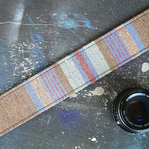 Mexican Blanket Camera Strap Sand & Turquoise Baja Boho Etsy