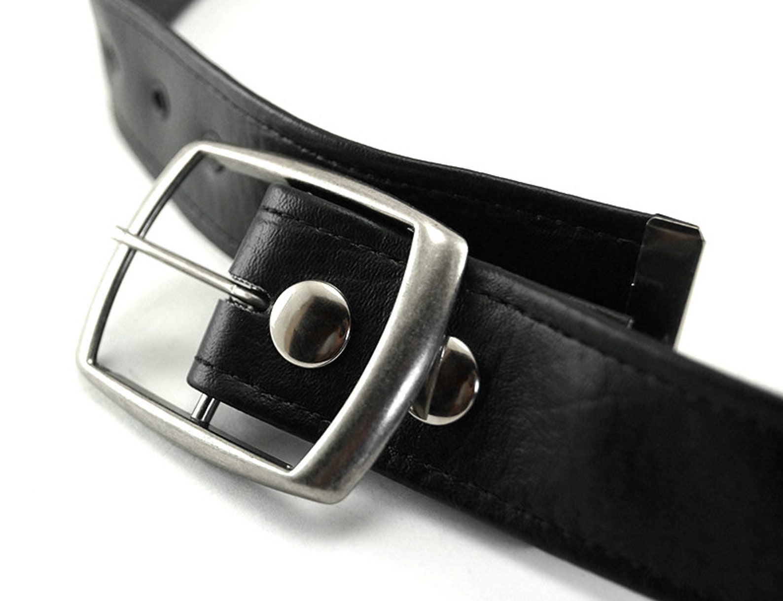 Plain Black Vegan Belt All Sizes in Stock Vegan Belts Made Etsy