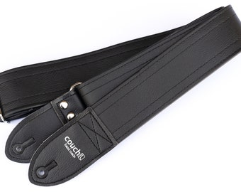 None More Black Luggage Stitch Guitar Strap - Made in USA