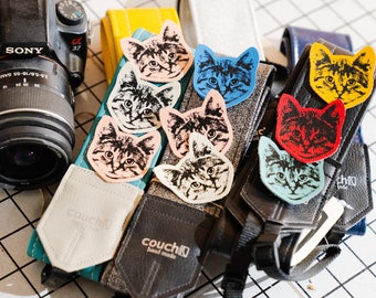 Custom Cat Camera Strap - You pick the Strap and Cats, Tigers and Wolves - We do the REST