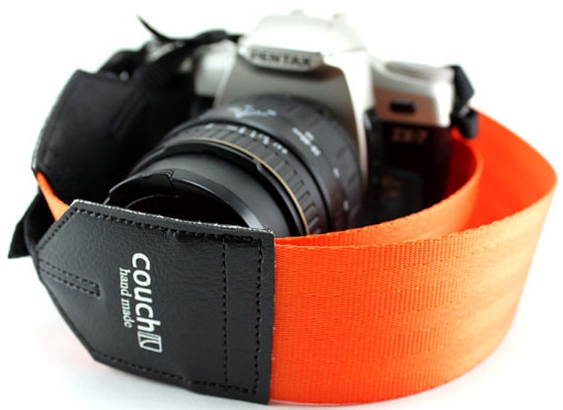 Seatbelt Camera Strap, upcycled, recycled, Many colors to choose from image 2