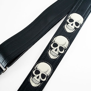 Skull Guitar Strap- Handmade in The USA Skull Guitar Straps Built To Rock