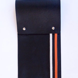 Racing Stripe Drumstick Bag Classic Look Sharp Handmade Vegan Radness image 1
