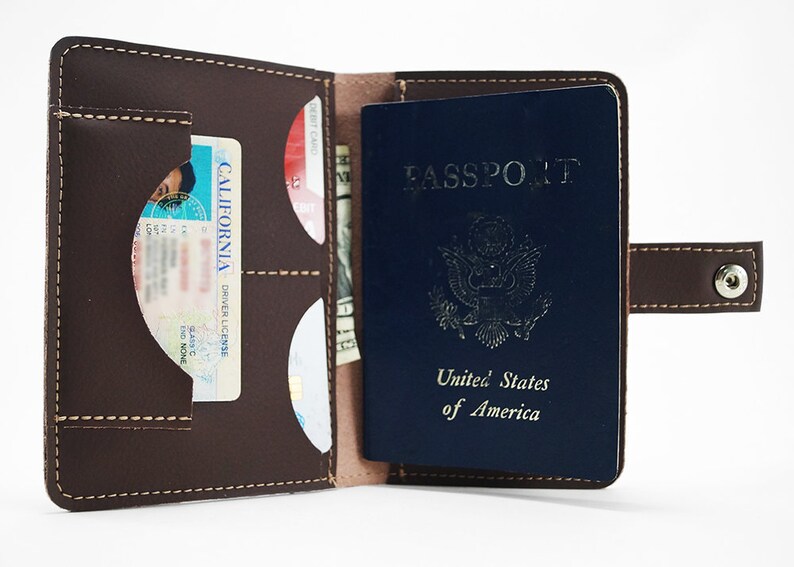 Vegan Leather Passport Holder Heavy Duty Handmade Passport Etsy