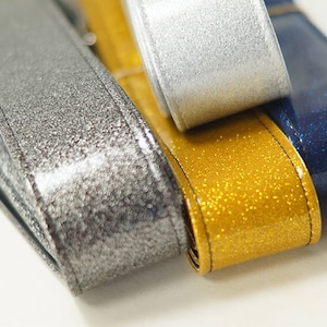 Metallic Sparkle Guitar Strap, Choose Your Color Gold Silver Blue or Black, 60 Metal Flake Vegan