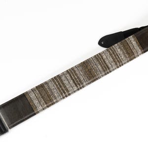 Correa acolchada extra ancha para guitarra y bajo de 3 pulgadas, color marrón y blanco, 1977 imagen 3